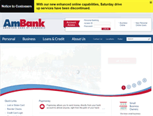 Tablet Screenshot of myambank.com